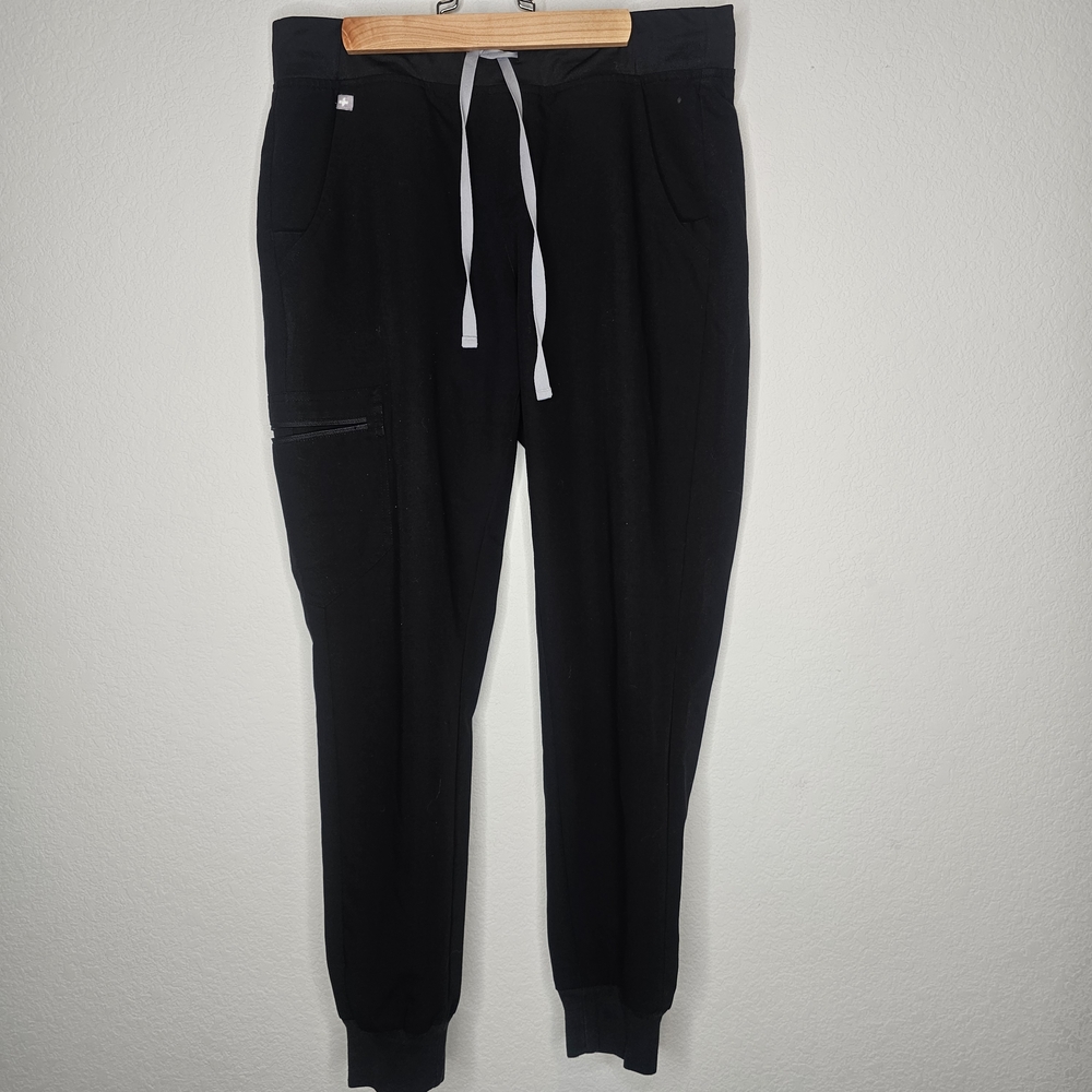 Figs Black Zamora Jogger Scrub Pants Size M - Picture 2 of 7